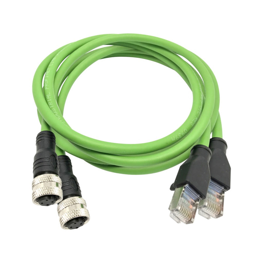 TREND Networks R151058 2 x RJ45 to M12 D coded 1m adapter cable