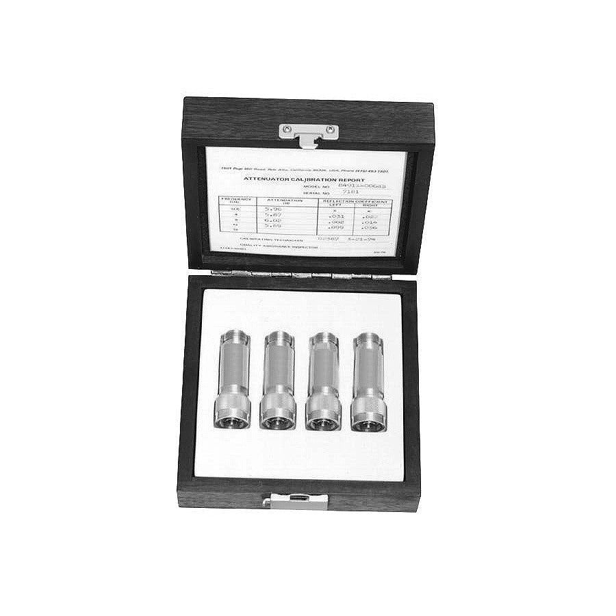 Keysight 11581A Coaxial Attenuators, Set of Four 8491A, DC to 12.4 GHz, Type N