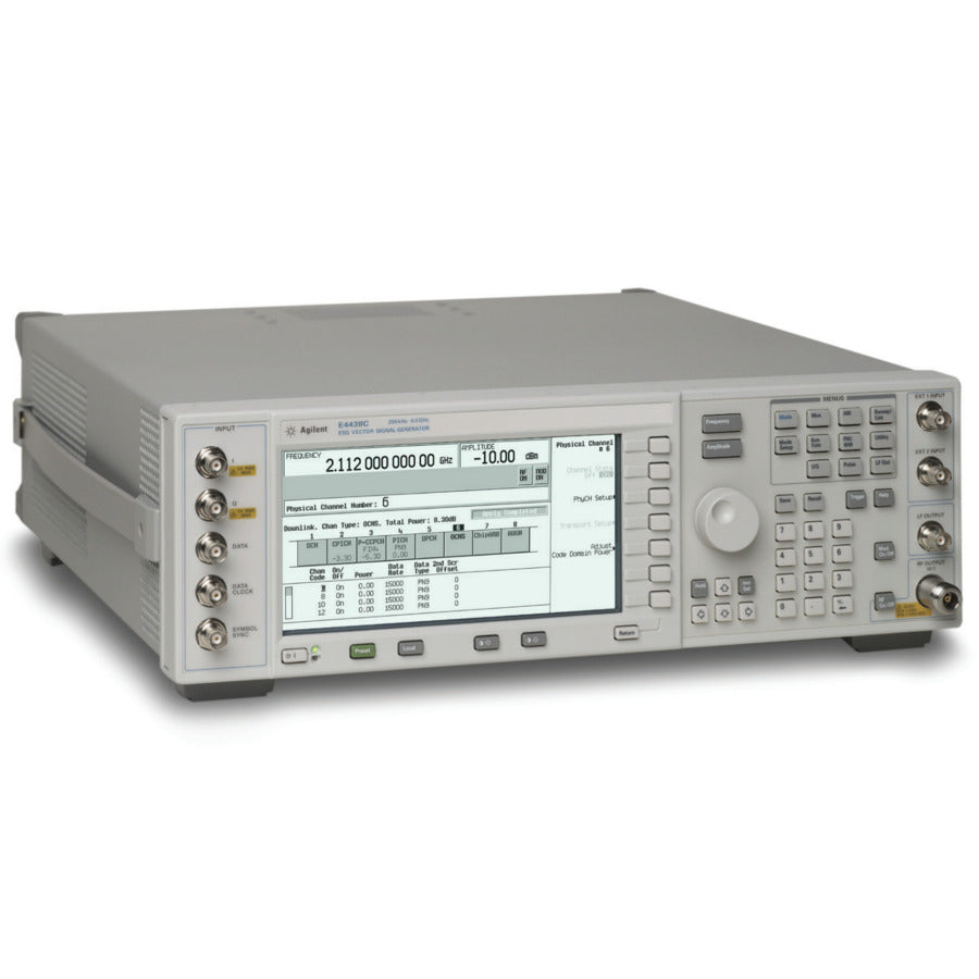 Keysight E4438C 506 602 HEC UNB UNJ ESG Vector Signal Generator (250 kHz to 6 GHz)