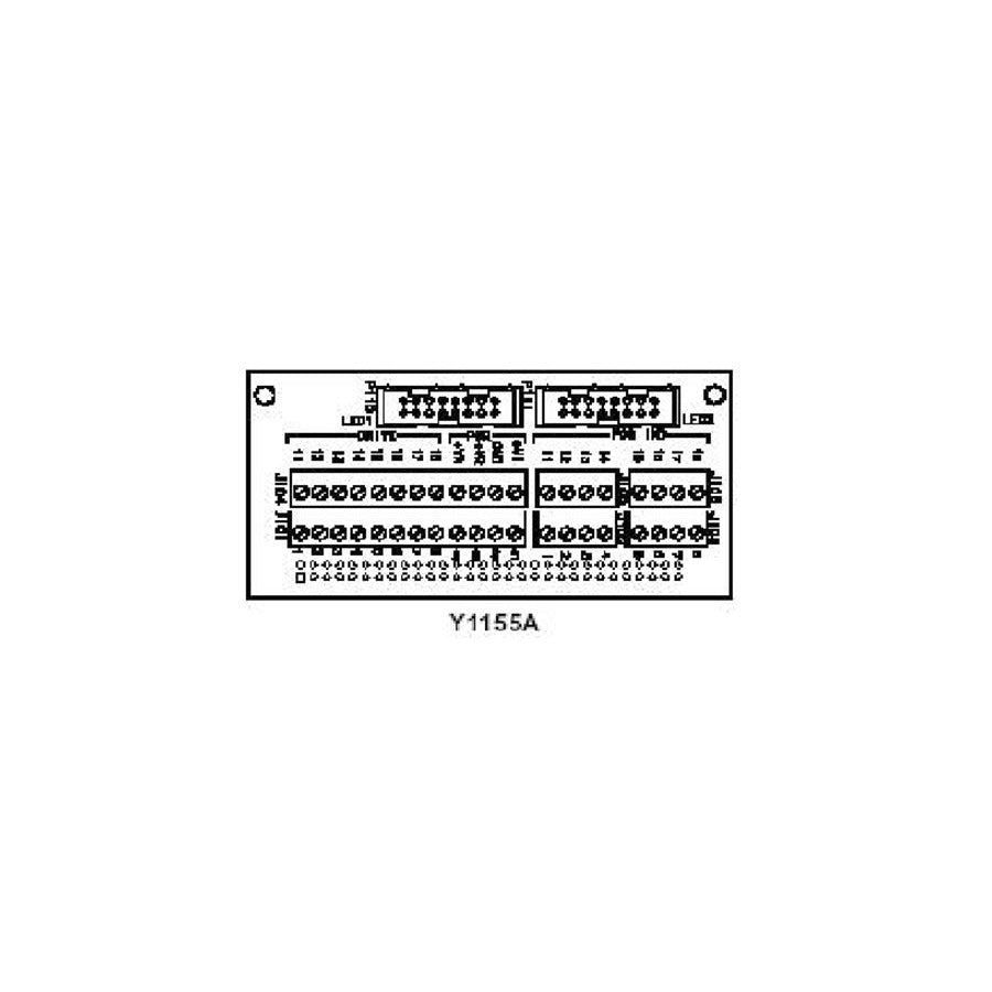 Keysight Y1155A Distribution Board, Screw Terminals, Drives 16 Switch Coils, Connects to 34945EXT