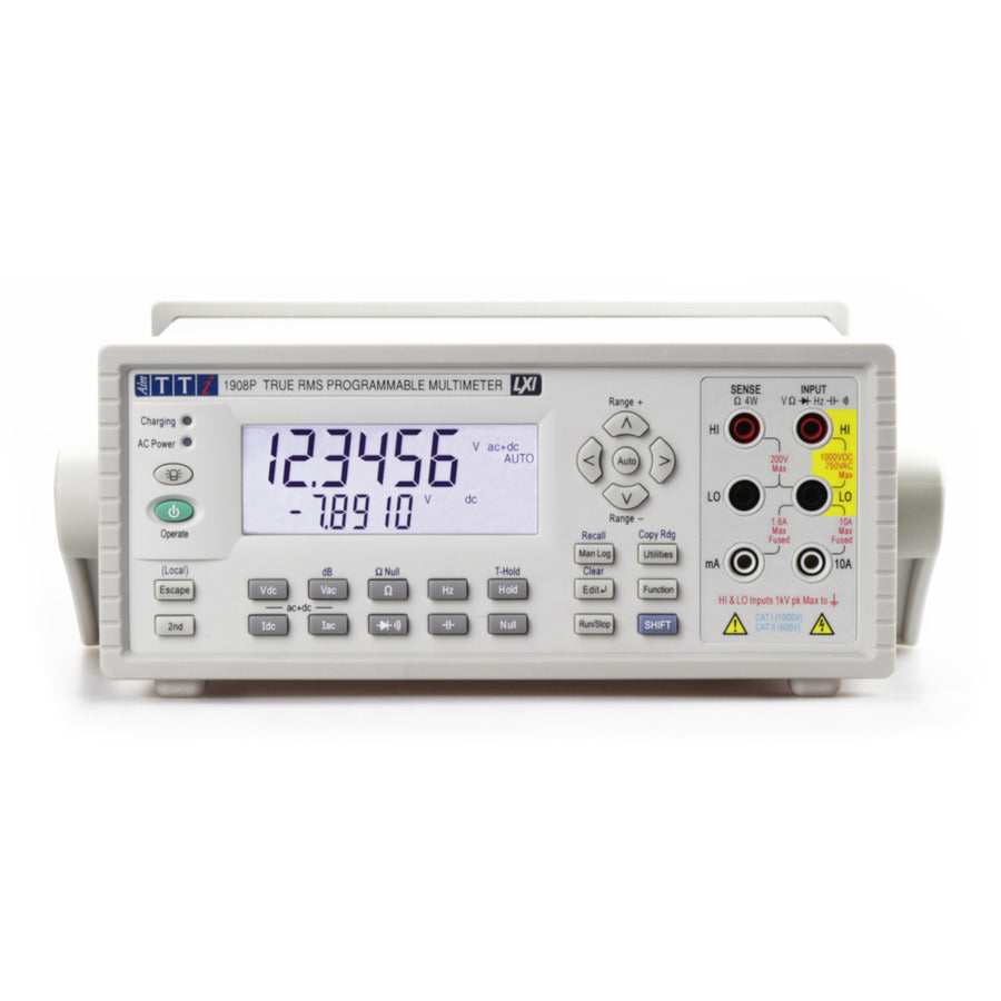 Aim-TTi 1908 Digital Multimeter, Dual Measurement, 5.5 Digit, USB, 1908 Series