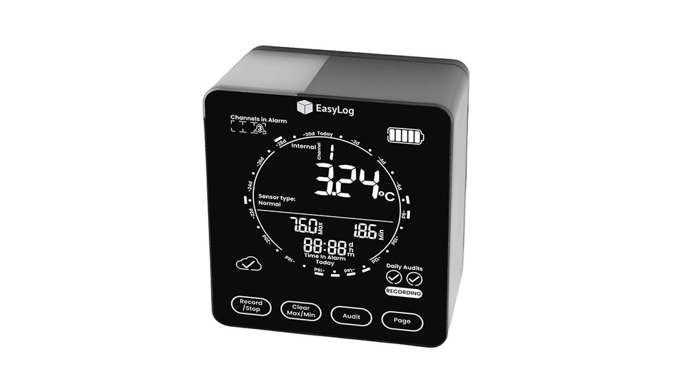 Lascar Electronics FUSION-S3 EasyLog Fusion Temperature and Humidity Sensor with Display and Smart Probe Connector