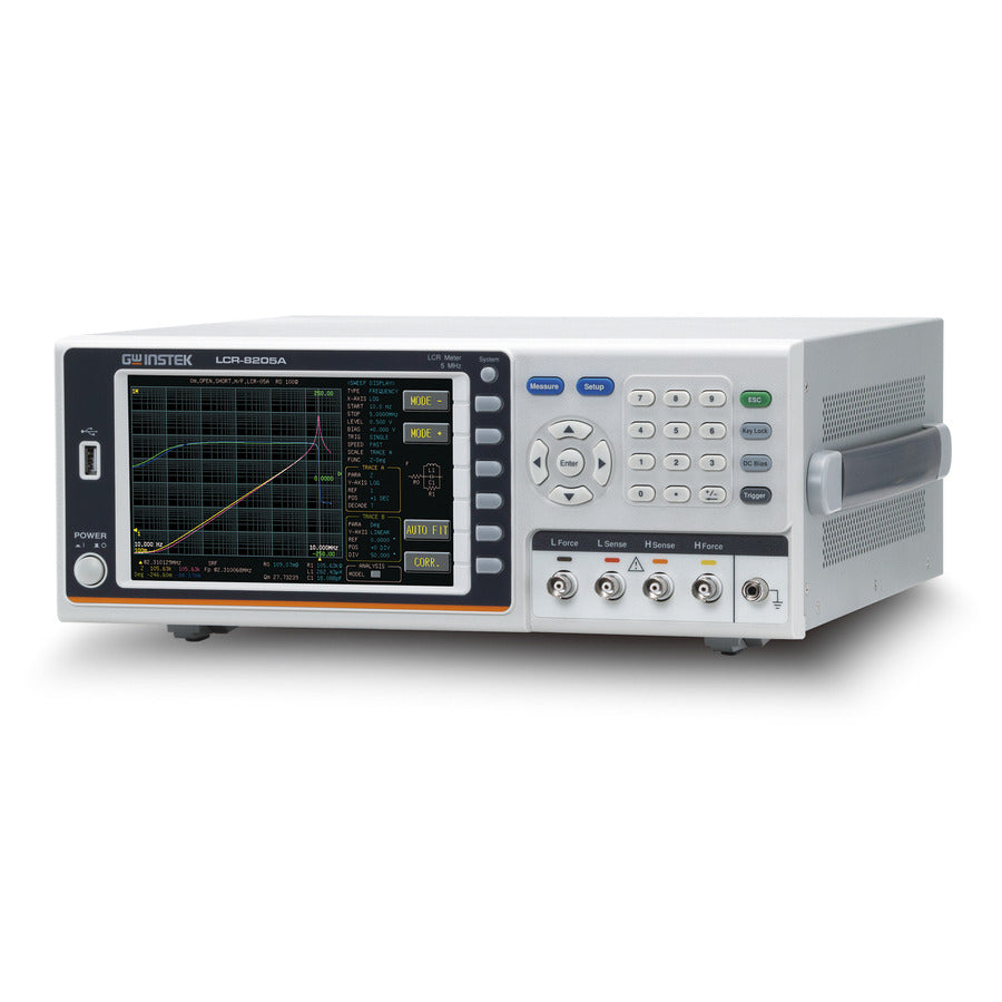 GW Instek LCR-8205A LCR Meter, 10 Hz - 5 MHz, 6 Digits, USB, GPIB, LAN, RS-232, LCR-8200A Series