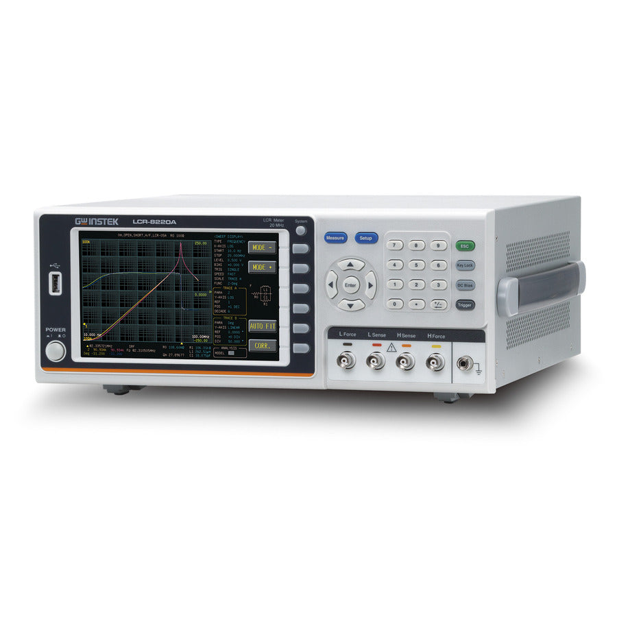 GW Instek LCR-8220A LCR Meter, 10 Hz- 20 MHz, 6 Digits, USB, GPIB, LAN, RS-232, LCR-8200A Series
