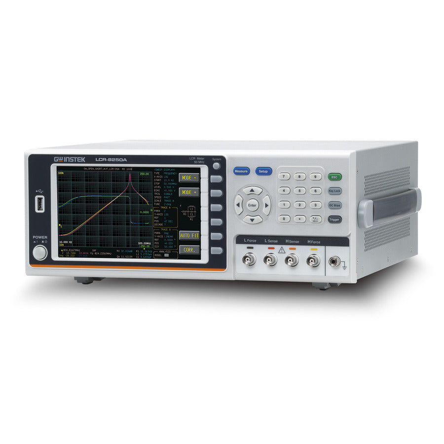 GW Instek LCR-8250A LCR Meter, 10 Hz - 50 MHz, 6 Digits, USB, GPIB, LAN, RS-232, LCR-8200A Series