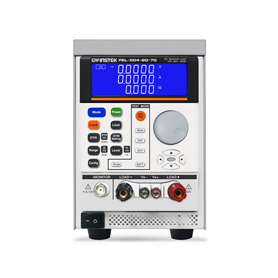 GW Instek PEL-504-80-70 DC Electronic Load, Programmable, 350W, 80V, 70A, Bench Top, PEL-500 Series