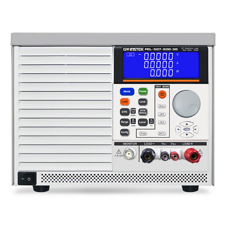 GW Instek PEL-507-500-30 DC Electronic Load, Programmable, 700W/500V/30A, Bench Top, PEL-500 Series