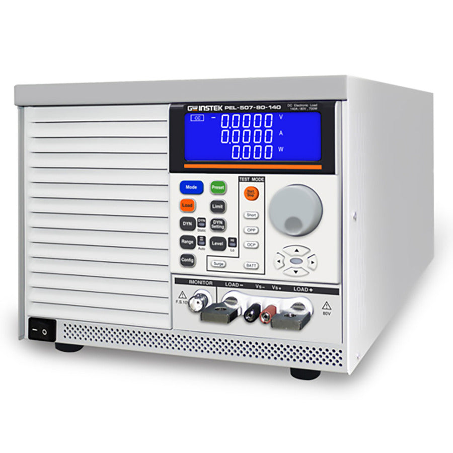 GW Instek PEL-507-500-30 DC Electronic Load, Programmable, 700W/500V/30A, Bench Top, PEL-500 Series