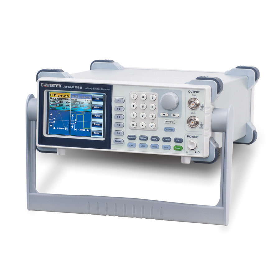 GW Instek AFG-2225 Arbitrary Function Generator, 2 Channel, 10 Bit, 1uHz-25MHz, 120MS/s, 60MHz Rate