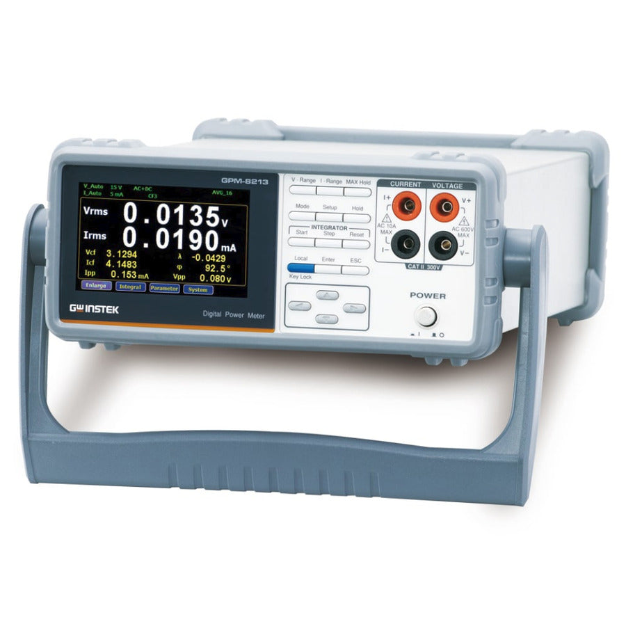 GW Instek GPM-8213G Digital AC Power Meter, GPIB, 6kHz, 5 Digit, 1 PH, RS-232C/USB/LAN, GPM Series