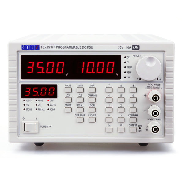Aim-TTi TSX 3510P Lxi Single 0-35V/0-10A, USB/RS232/LAN(LXI) option GPIB