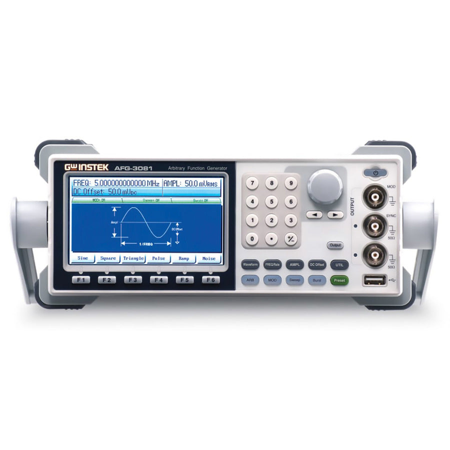 GW Instek AFG-3051 Arbitrary Function Generator, 50 MHz, 200 MS/s, 1 Mpts, 16 bit, AFG-3000 Series