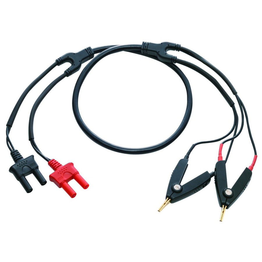 GW Instek GBM-01 Test Lead, 4 Wire, Kelvin Clip, 90V Max, 1.1m, For GBM-3300/3080 Battery Meters