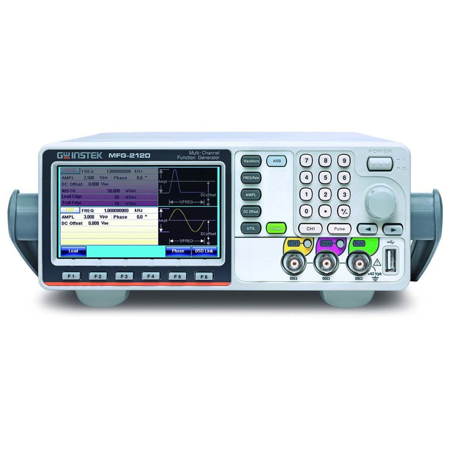GW Instek MFG-2120 Arbitrary Function Generator w/Pulse Gen, Single Channel, 20MHz, MFG-2000 Series