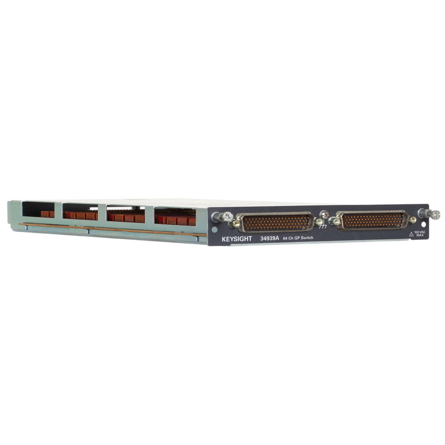 Keysight 34939A General Purpose Form A Switch, 64CH, 1A, 60W, 78-Pin Dsub, For 34980A Mainframe