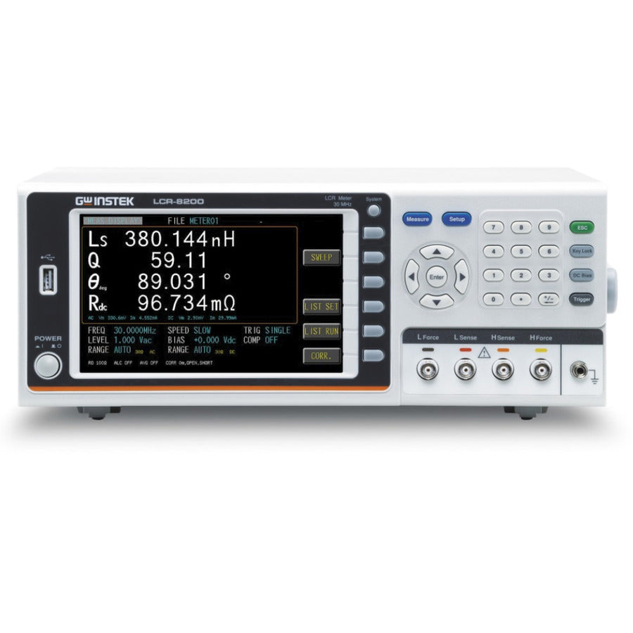 GW Instek LCR-8201 High-Precision LCR Meter, 10 Hz - 1 MHz, USB, GPIB, LAN, RS-232, LCR-8200 Series