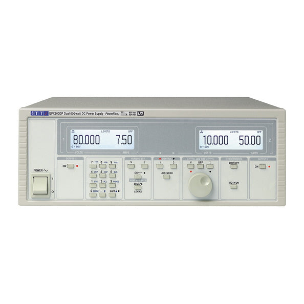 Aim-TTi QPX600D Dual Analog Power Supply, PowerFlex 600W Max, 80V or 50A, RS232/USB/LAN, QPX Series