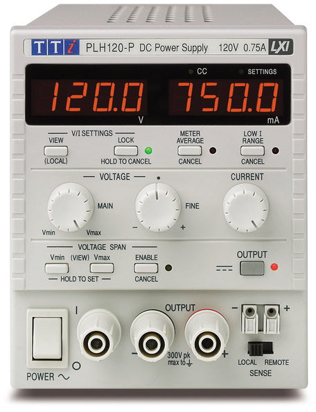 Aim-TTi PLH120-P(G) Single 0-120V/0-0.75A USB/RS232/LAN/GPIB