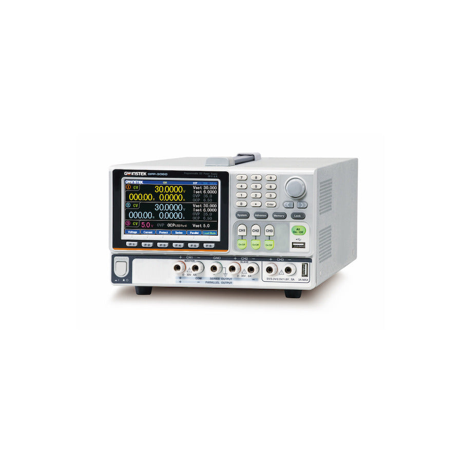 GW Instek GPP-3060L DC Power Supply, Triple Output, 2x 30V/6A, 5V/5A, 1mV/0.1mA, 385W, GPP Series