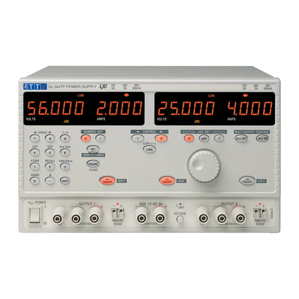 Aim TTi QL564TP(G)  Dual 0-56V/0-4A plus 1-6V/3A LXI/USB/RS232/GPIB