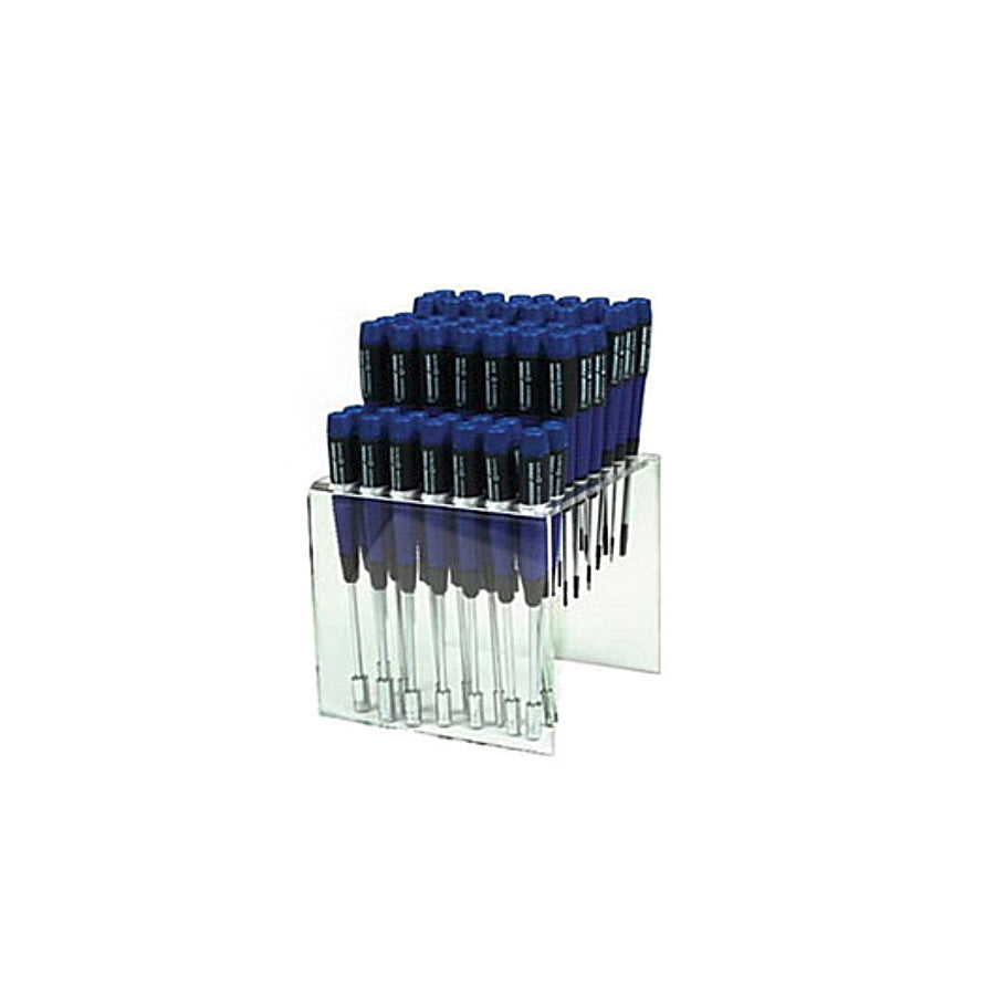 Techni-Pro 758SC259 Screwdriver Set, Precision, Clear Bench Stand