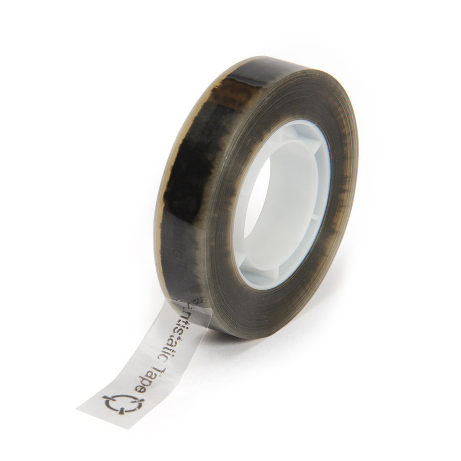Techni-Pro 758ST1651 ESD Anti-Static Printed Tape, 1/2"x36 Yds, 1" Core, 2.4 mil, Clear/Blk