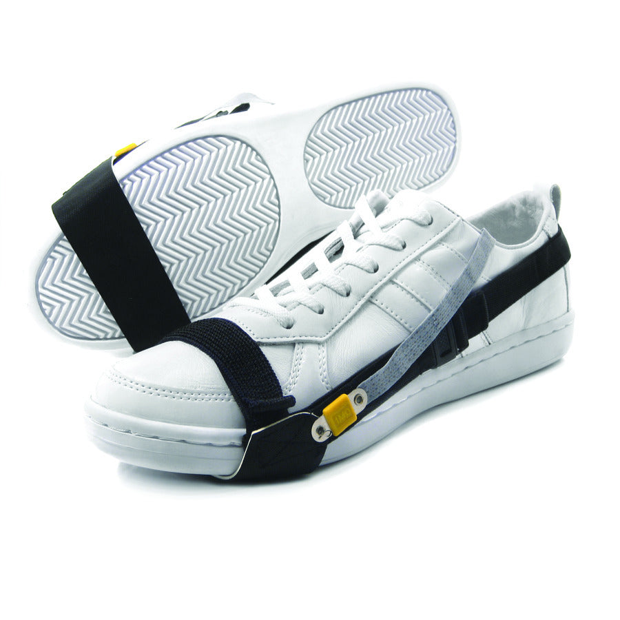 Techni-Pro 758ST301 Toe Grounder, 10" Conductive Tab, Premium, Hook & Loop, ESD-Safe, Black