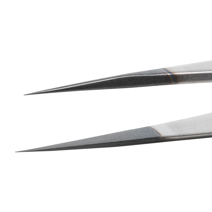 Techni-Pro 758TW0009 ESD Diamond Tweezers, Style 3, Anti-Acid/Anti-Mag SS, Fine, Pointed, 4.7"