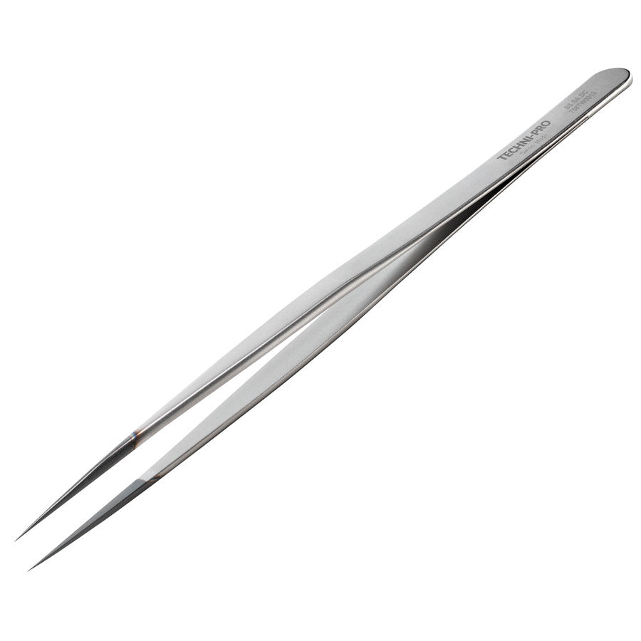 Techni-Pro 758TW0013 ESD Diamond Tweezers, Style SS, Anti-Acid/Anti-Mag, SS, Very Sharp, 5.5"