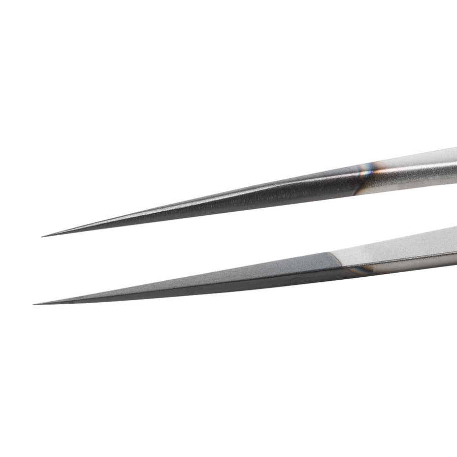 Techni-Pro 758TW0013 ESD Diamond Tweezers, Style SS, Anti-Acid/Anti-Mag, SS, Very Sharp, 5.5"