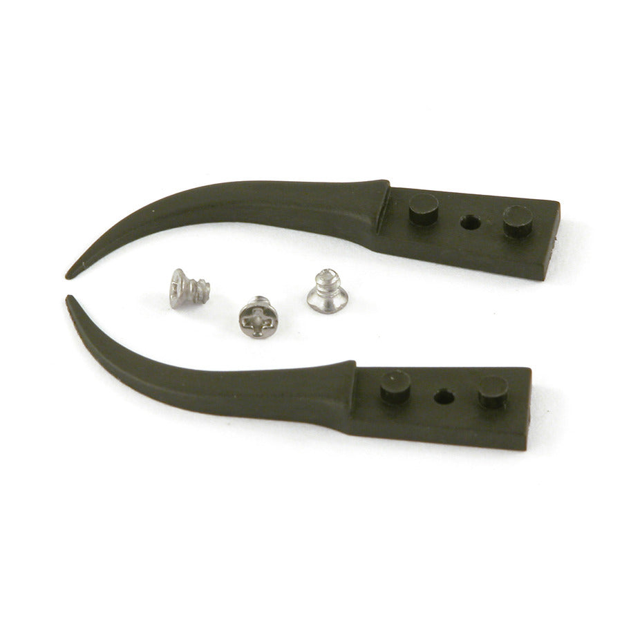 Techni-Pro 758TW241 ESD Plastic Tips, Style 7, Carbon Peek, for 7CPR.SA, Curved, Very Fine, 1.6"