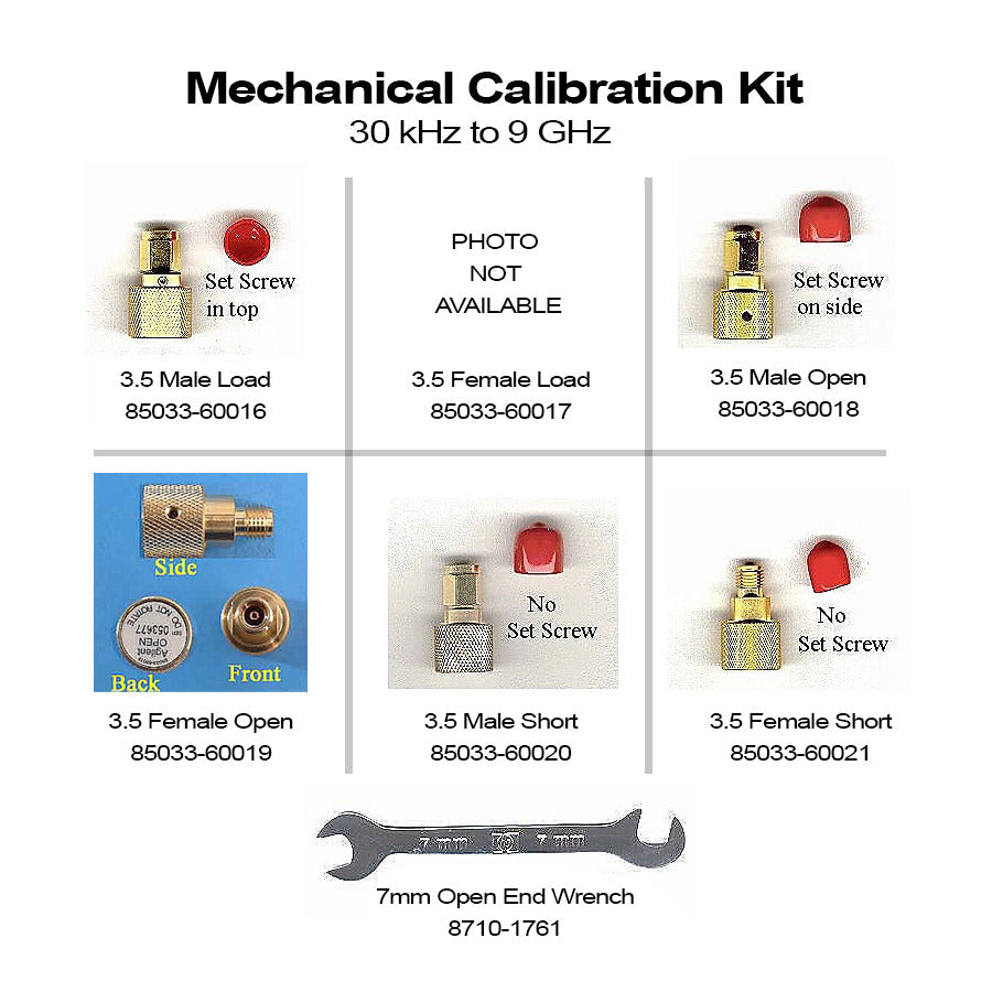 Keysight 85033E Standard Mechanical Calibration Kit, DC to 9GHz, 3.5mm