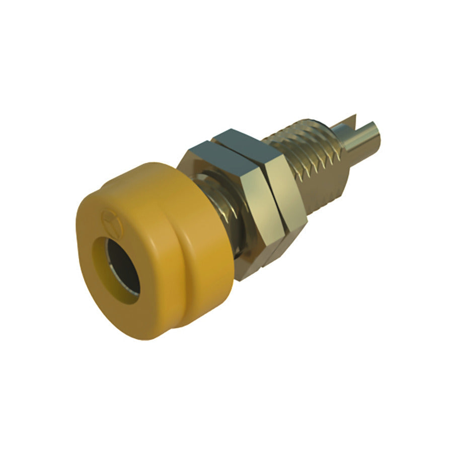 SKS Hirschmann Test & Measurement BUG 10 gelb / yellow Au
