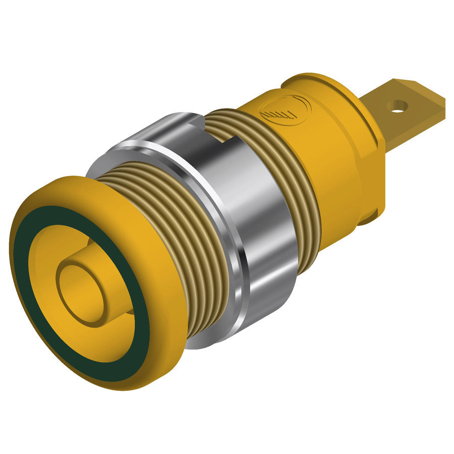 SKS Hirschmann Test & Measurement SEB 2610 F4,8 gelb/gruen, yellow/green