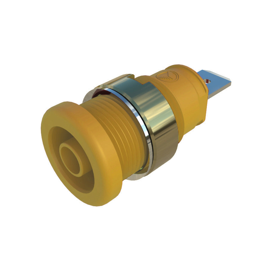 SKS Hirschmann Test & Measurement SEB 2620 F6,3 Ni gelb / yellow