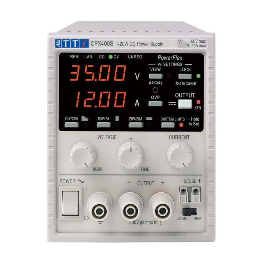 Aim-TTi CPX400S Single DC Power Supply, PowerFlex, 1CH, Single Output, 60V, 20A, 420W, CPX Series