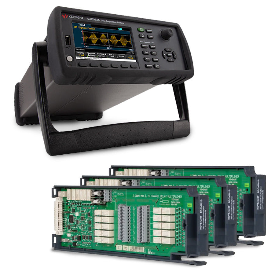 Keysight DAQ973MB Good Multiplexer Bundle: DAQ973A Mainframe USB/LAN/GPIB