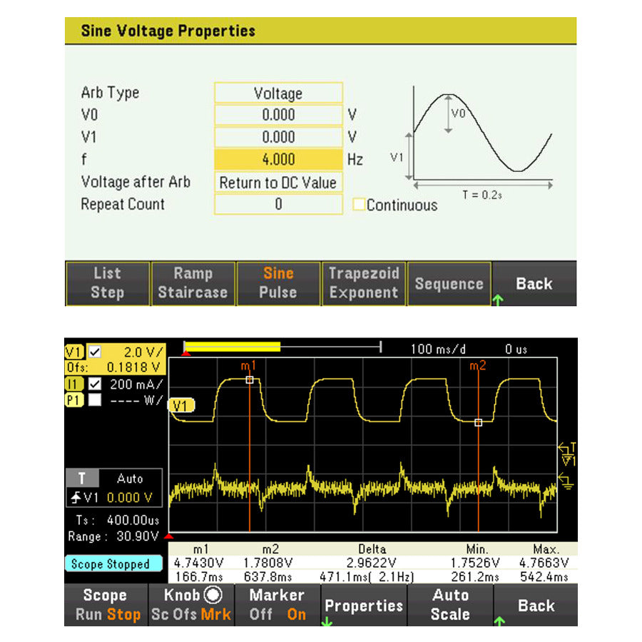 Keysight E36150ADVU Scope View Arb Waveform Option