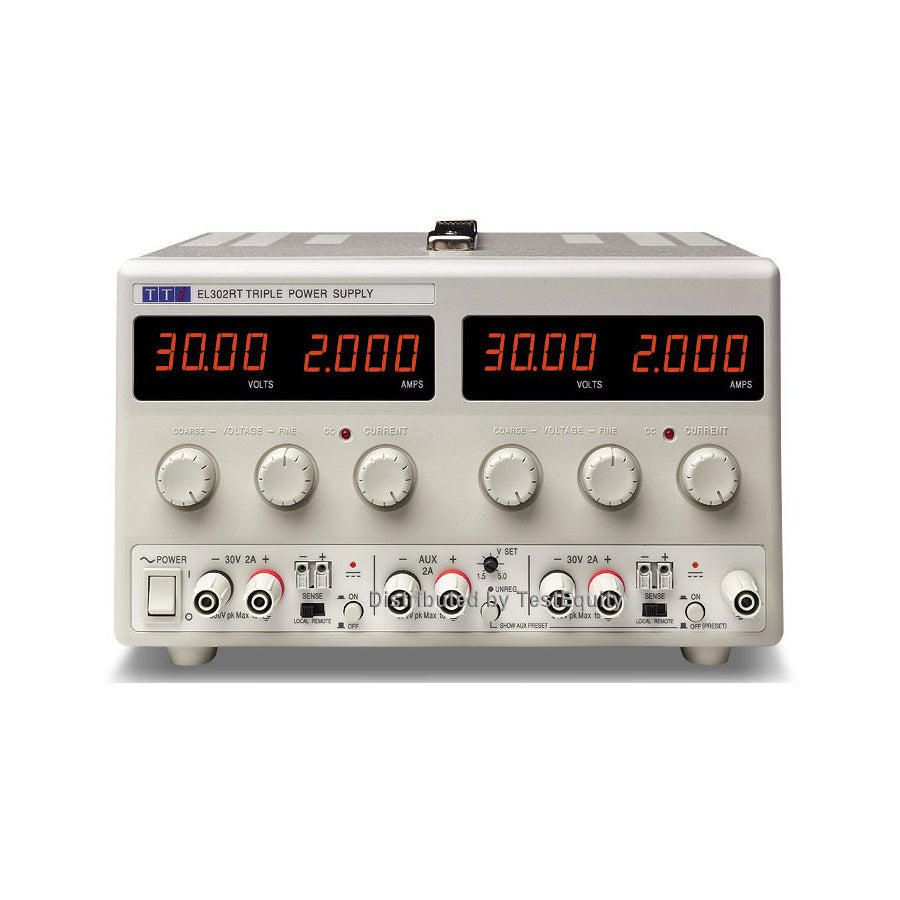 Aim-TTi EL302RT DC Linear Power Supply, Triple Output, 2x 30V/2A, 1.5-5V/2A, 130W, EL-R Series