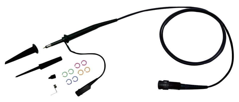GW Instek GTP-100B-4 Oscilloscope Probe, 100MHz, 10:1/1:1, BNC, For MDO/MSO-2000E, GDS-2000/1000