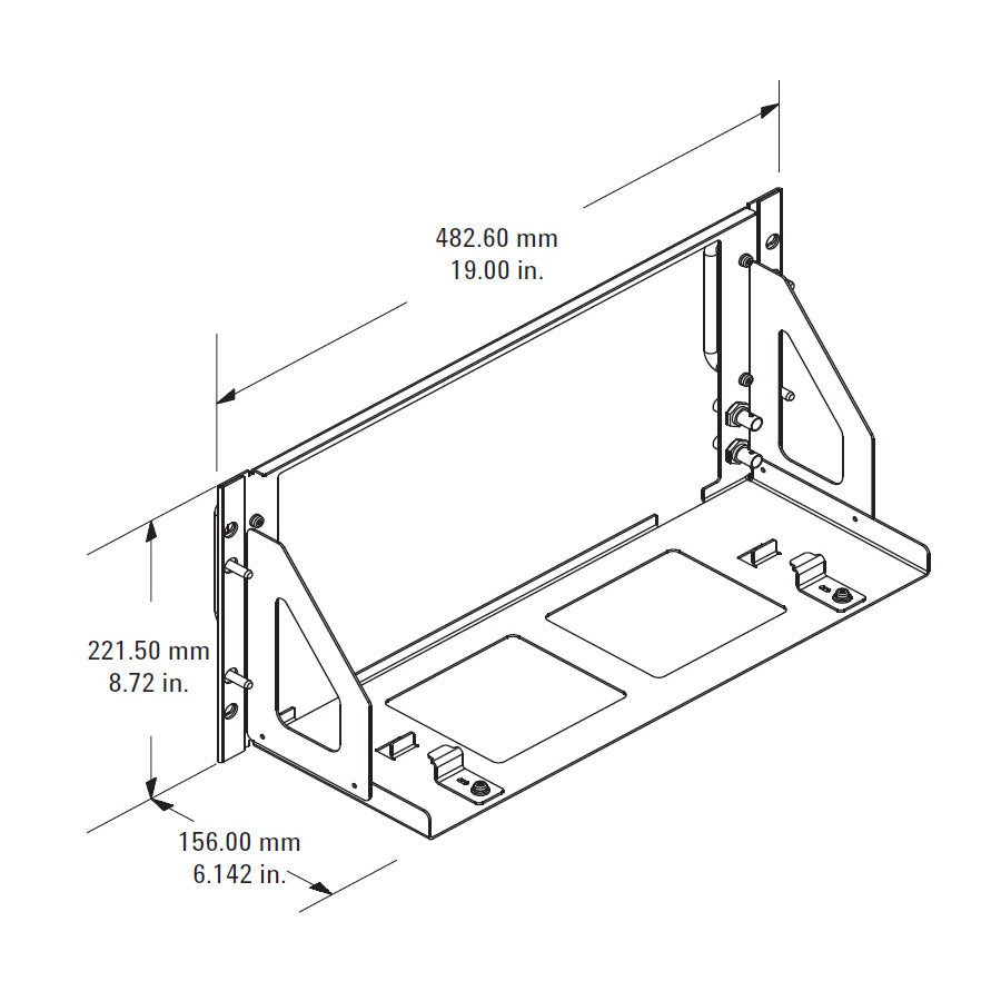 Keysight N2169A Rackmount Kit, Fits 19" Rack, For 3000G Series Oscilloscopes