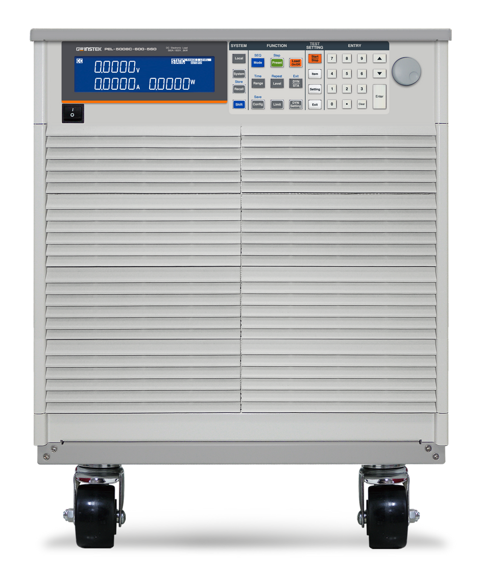 GW Instek PEL-5008C-600-560 DC Electronic Load, Single Input: 600V, 560A, 8kW, PEL-5000C Series