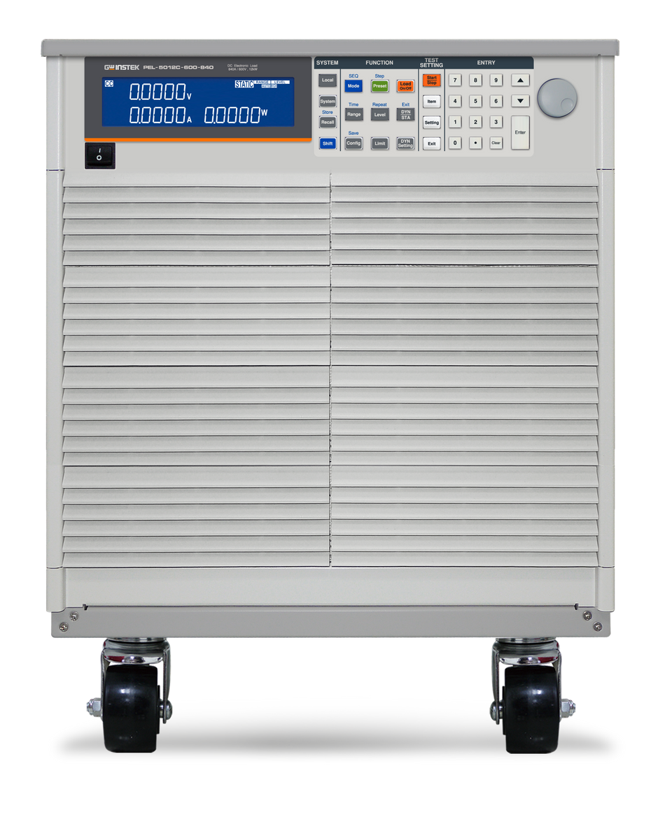 GW Instek PEL-5012C-600-840 DC Electronic Load, Single Input: 600V, 840A, 12kW, PEL-5000C Series