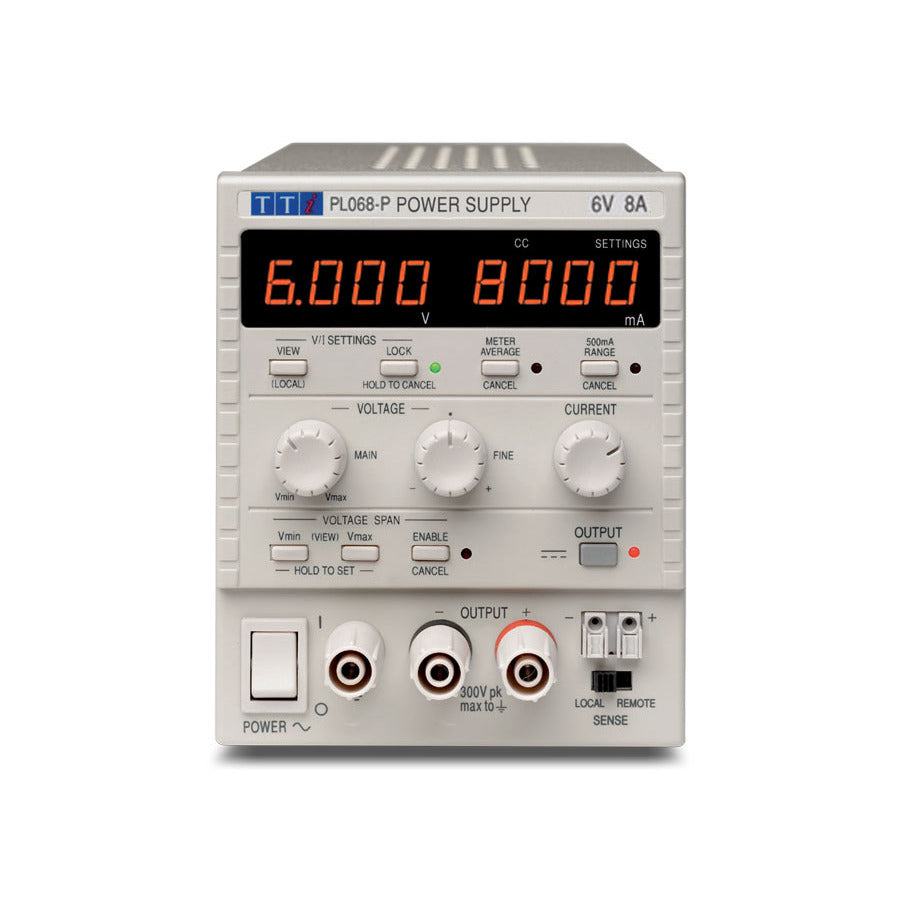 Aim-TTi PL068 DC Power Supply, Single Output, 6V, 8A, 48W, PL Series