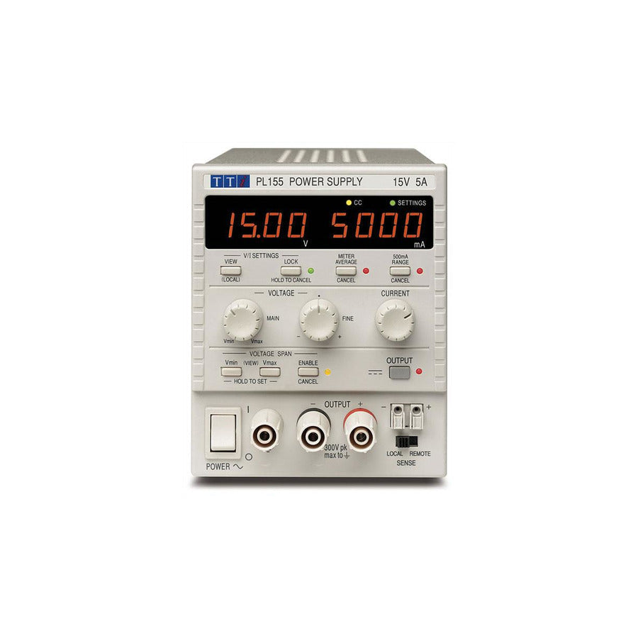 Aim-TTi PL155 DC Power Supply, Single Output, 15V, 5A, 75W, PL Series