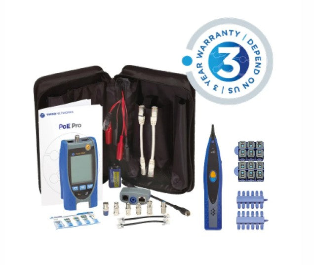 Trend Networks POEPRO-MAPKIT Bundle - PoE Pro Bluetooth w/ AnyWARE Cloud + Amplifier Probe + Accessories + 3 Year Warranty