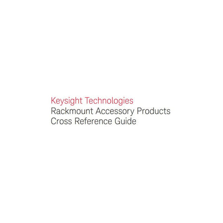 Keysight 1CM105A Rack mount flange kit 132.6mm H (3U)