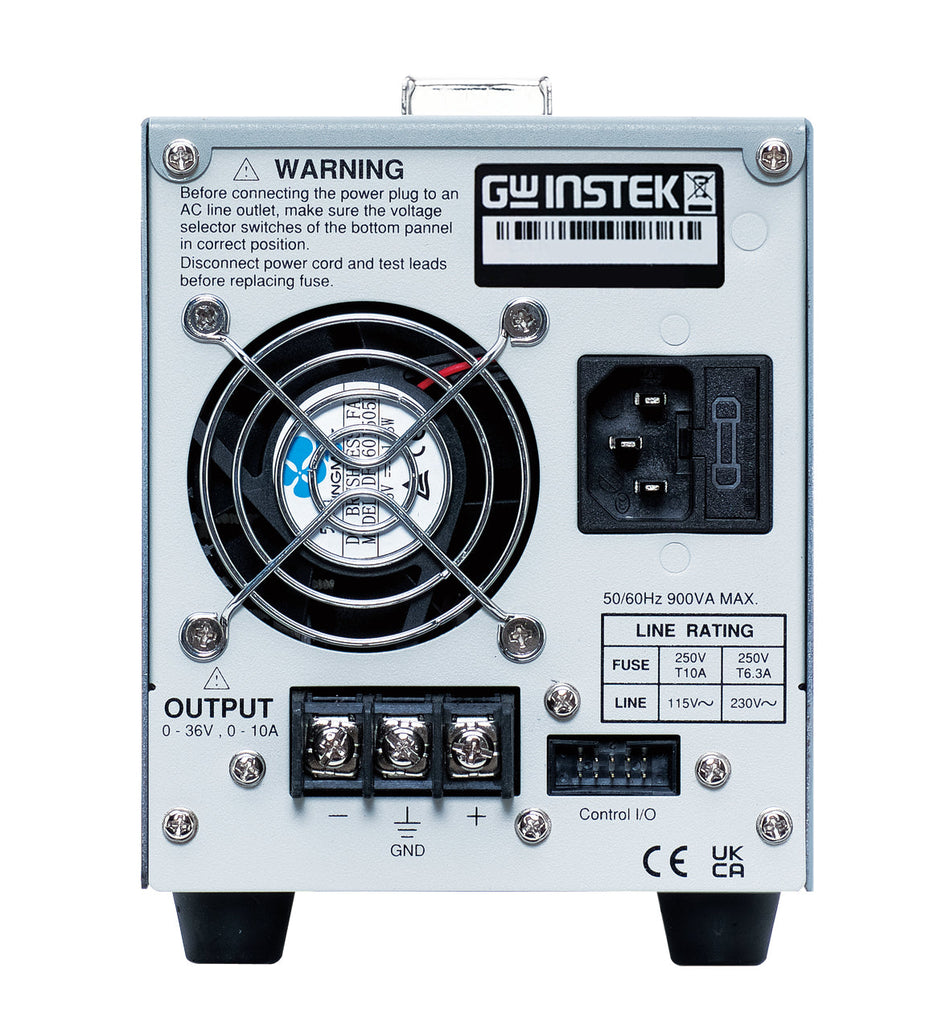 GW Instek SPS-606A Single Channel Switching Mode DC Power Supply (60 V / 6 A)