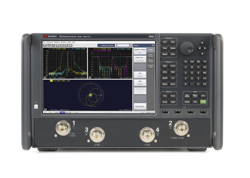 Keysight N5225B 021 419 Win10 S93010B-1FP S93026B-1FP S93080B-1FP S93083B-1FP PNA Network Analyzer (900 Hz to 50 GHz)