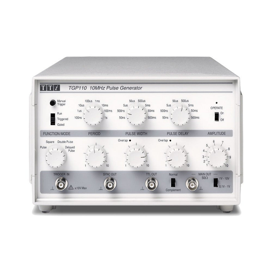 Aim-TTi TGP110 Pulse Generator with Delay (Adjustable), 0.1Hz to 10MHz, 50ns, 50Ohm